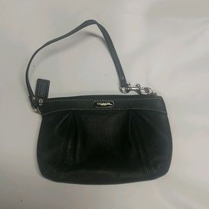 Coach Small Wristlet in classic black
